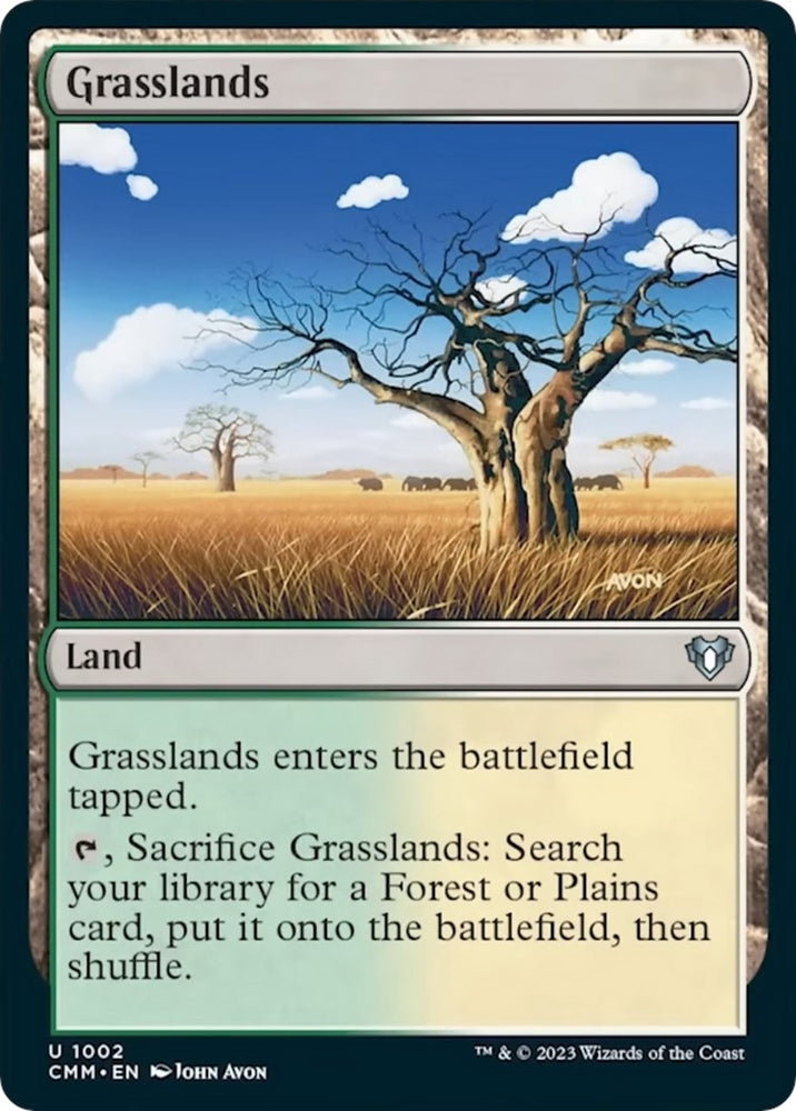 Image for Grasslands (1002) [Commander Masters]