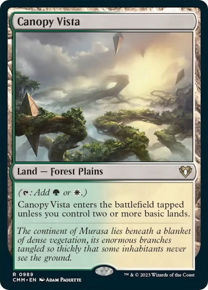 Image for Canopy Vista (989) [Commander Masters]