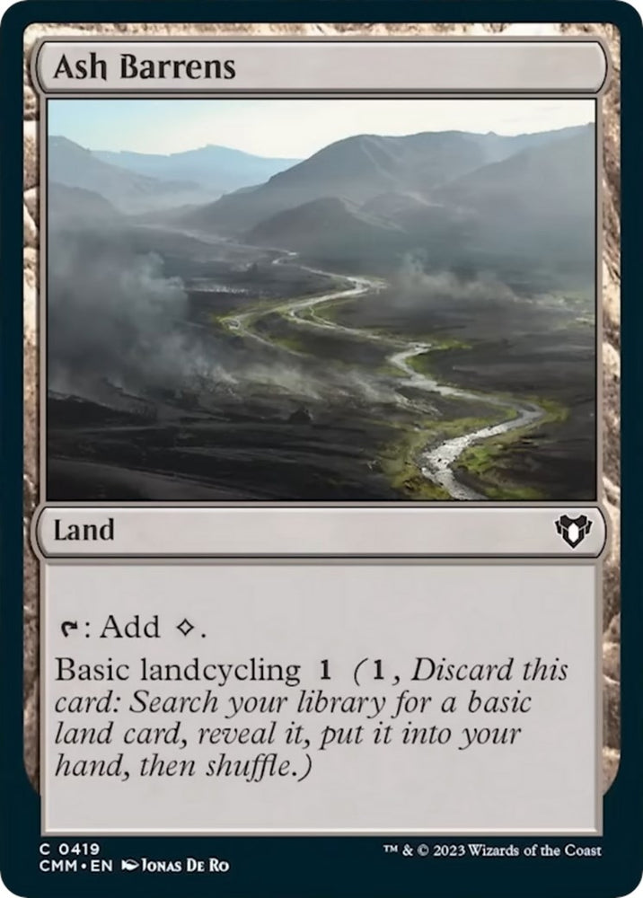 Image for Ash Barrens (419) [Commander Masters]
