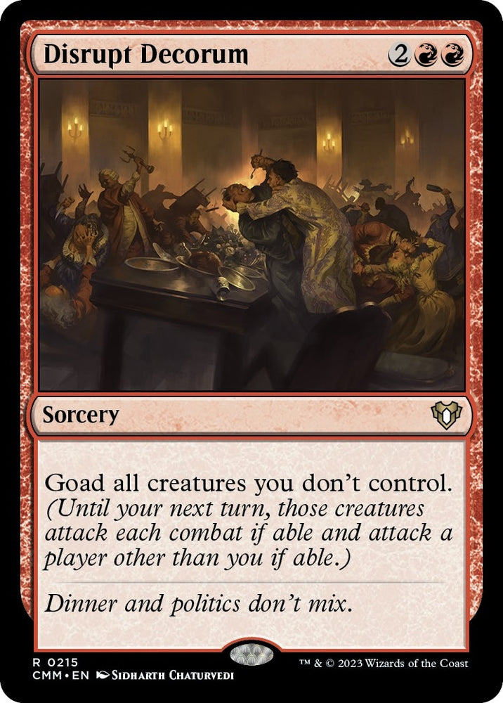 Image for Disrupt Decorum (215) [Commander Masters]