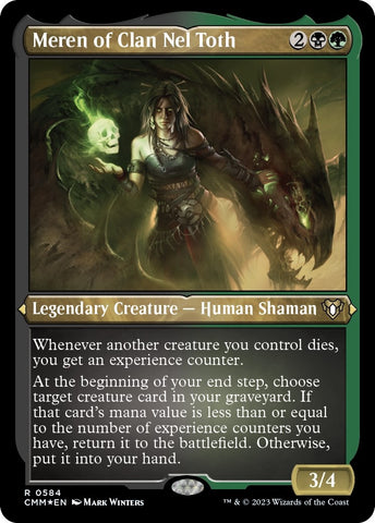 Image for Meren of Clan Nel Toth (Foil Etched) (584) [Commander Masters]