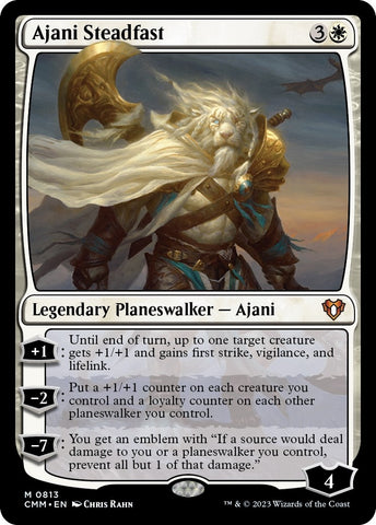 Image for Ajani Steadfast (813) [Commander Masters]