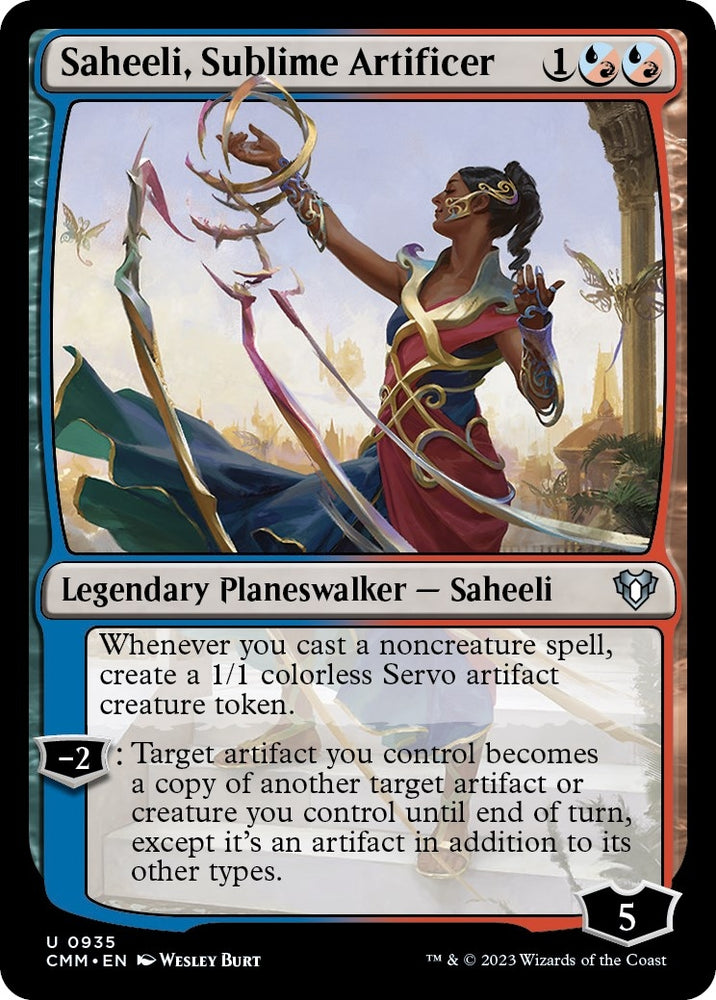 Image for Saheeli, Sublime Artificer (935) [Commander Masters]