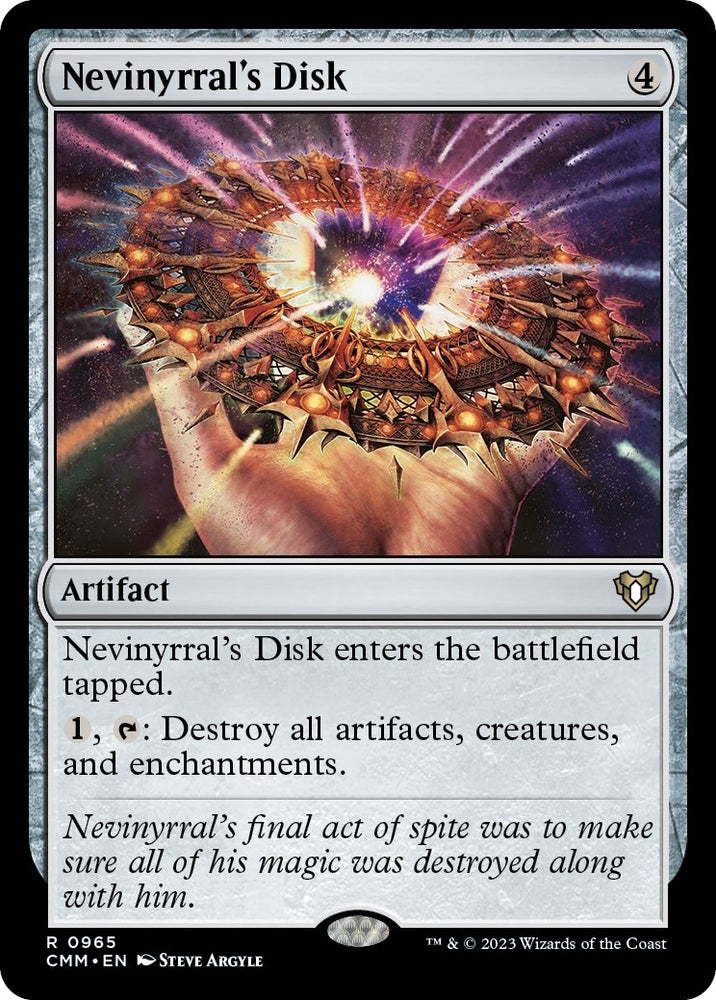 Image for Nevinyrral's Disk (965) [Commander Masters]