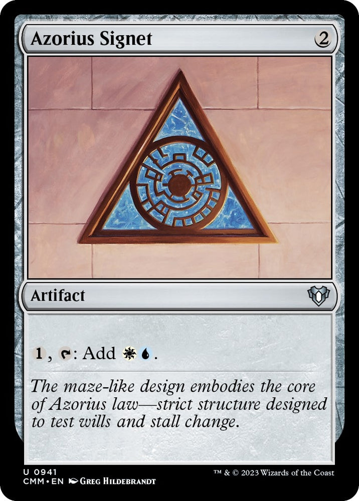 Image for Azorius Signet (941) [Commander Masters]
