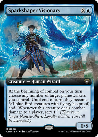 Image for Sparkshaper Visionary (Extended Art) (758) [Commander Masters]