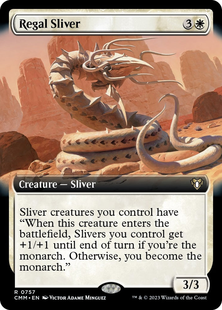 Image for Regal Sliver (Extended Art) (757) [Commander Masters]