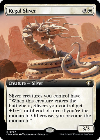 Image for Regal Sliver (Extended Art) (757) [Commander Masters]