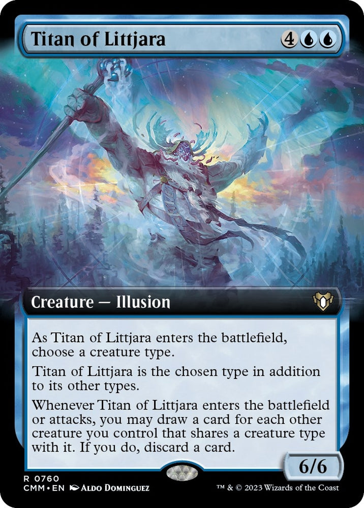 Image for Titan of Littjara (Extended Art) (760) [Commander Masters]
