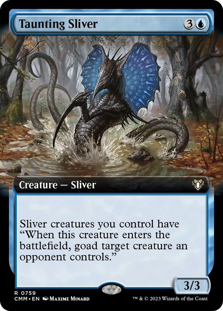 Image for Taunting Sliver (Extended Art) (759) [Commander Masters]
