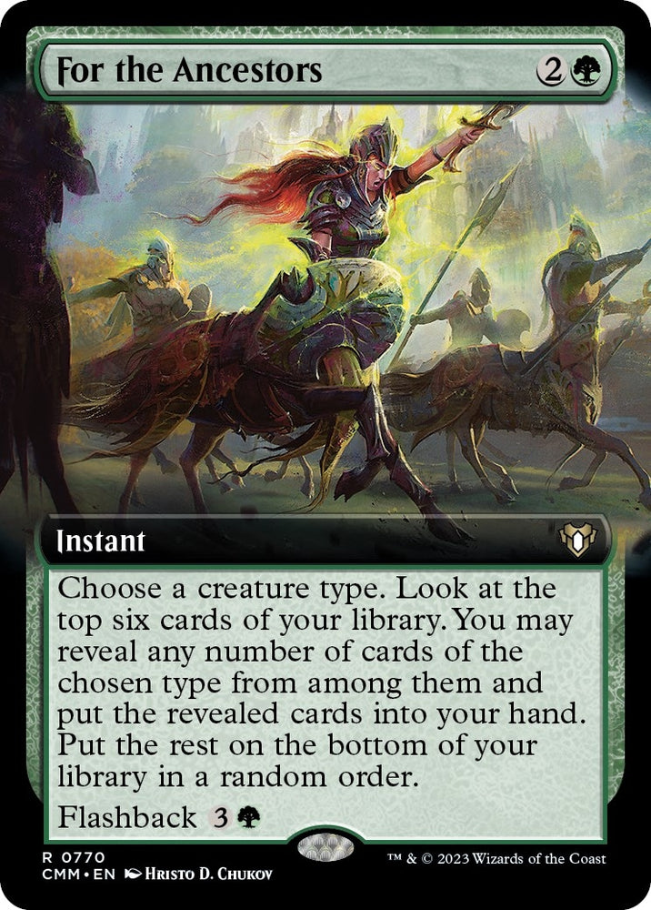 Image for For the Ancestors (Extended Art) (770) [Commander Masters]
