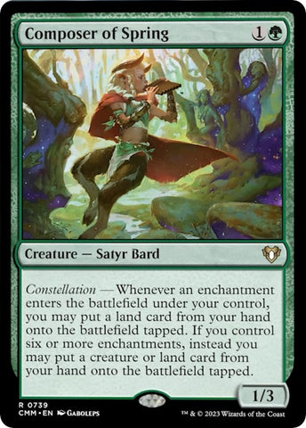 Image for Composer of Spring (739) [Commander Masters]