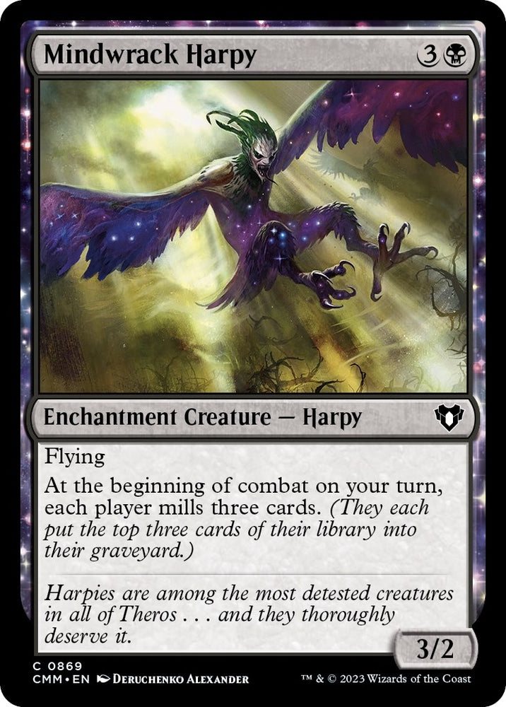 Image for Mindwrack Harpy (869) [Commander Masters]