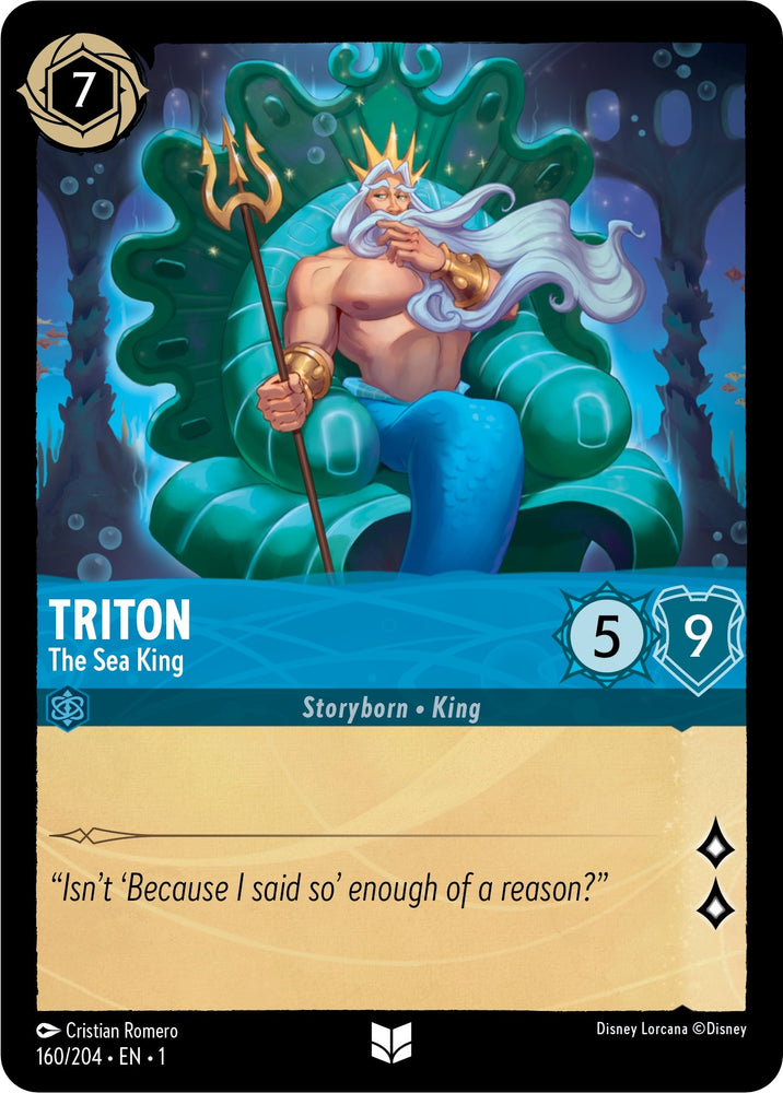Image for Triton - The Sea King (160/204) - Disney Lorcana