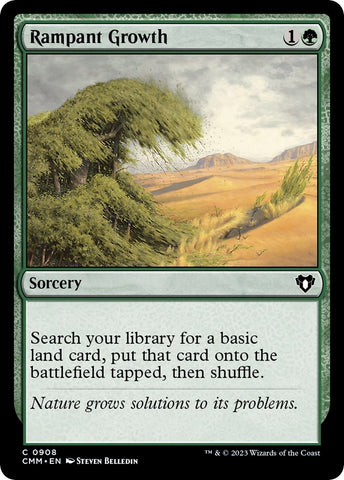 Image for Rampant Growth (908) [Commander Masters]