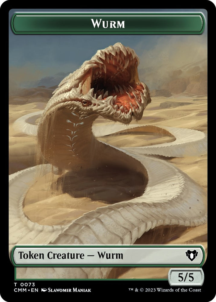 Image for Wurm // Spider Double-Sided Token (73 // 36) [Commander Masters]