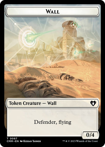 Image for Wall // Kor Ally Double-Sided Token (67 // 64) [Commander Masters]