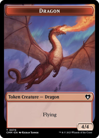 Image for Dragon // Kor Ally Double-Sided Token (70 // 64) [Commander Masters]