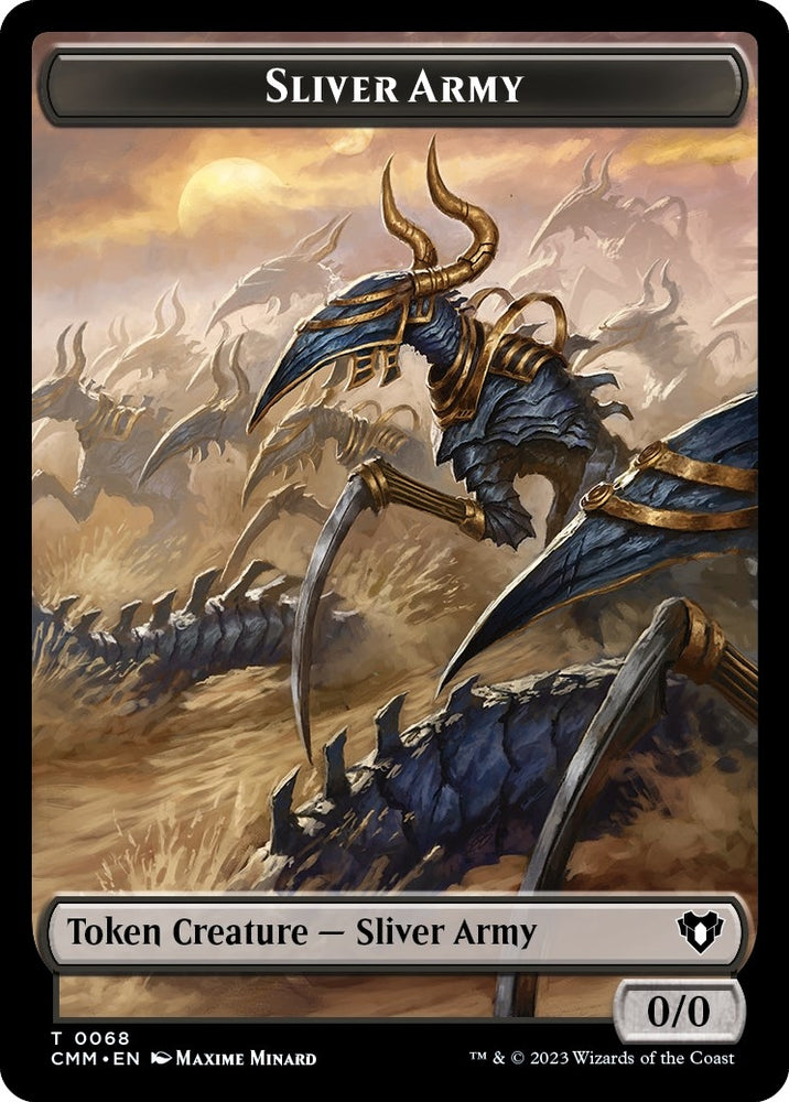 Image for Sliver Army // Sliver Double-Sided Token (68 // 57) [Commander Masters]
