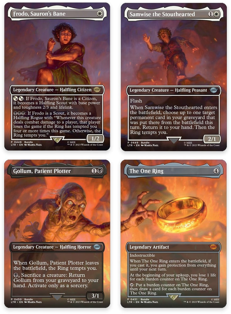 Image for Mount Doom Scene [Set of 4] (448-451) [Universes Beyond: The Lord of the Rings: Tales of Middle-earth]