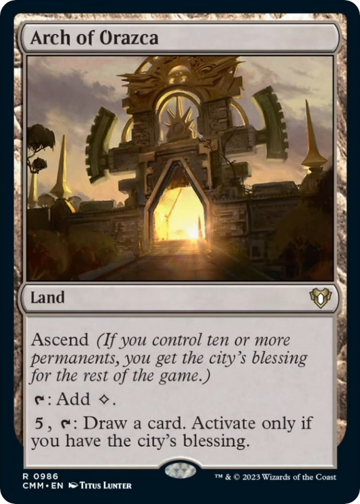 Image for Arch of Orazca (986) [Commander Masters]
