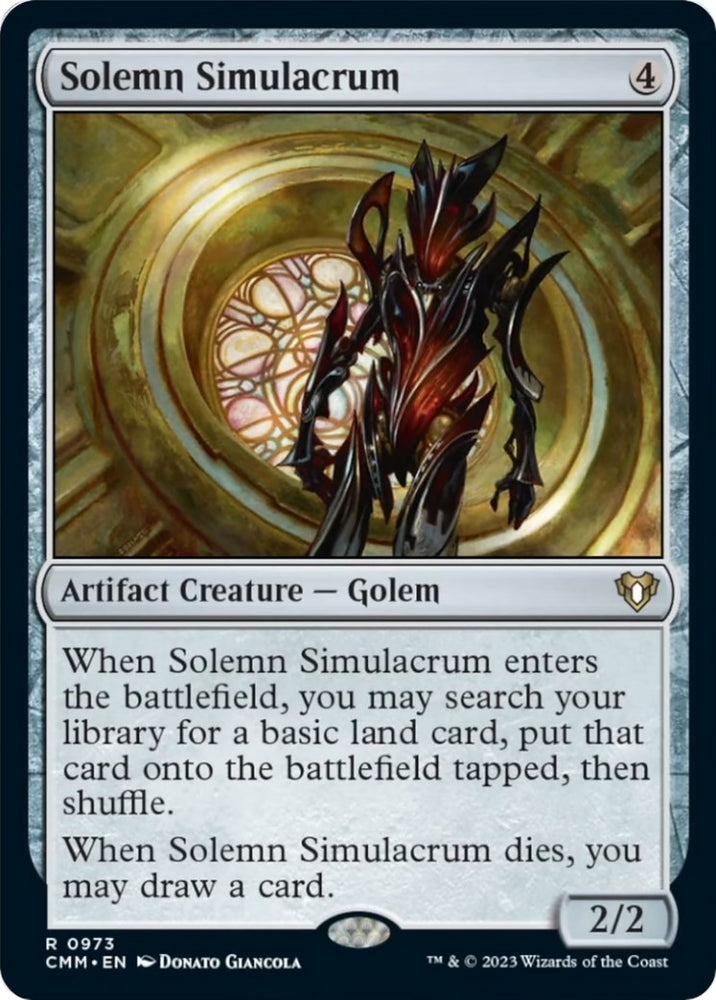 Image for Solemn Simulacrum (973) [Commander Masters]