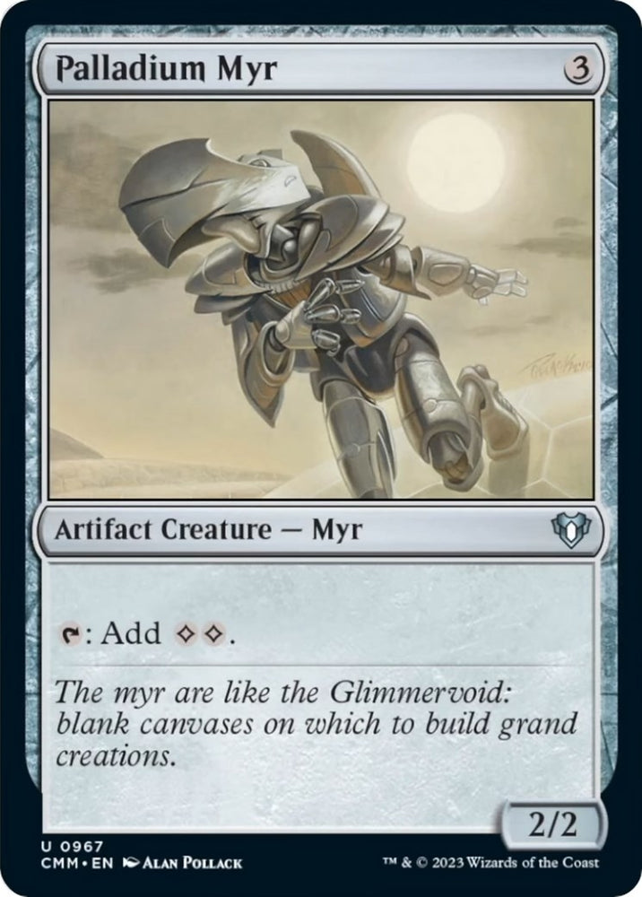 Image for Palladium Myr (967) [Commander Masters]