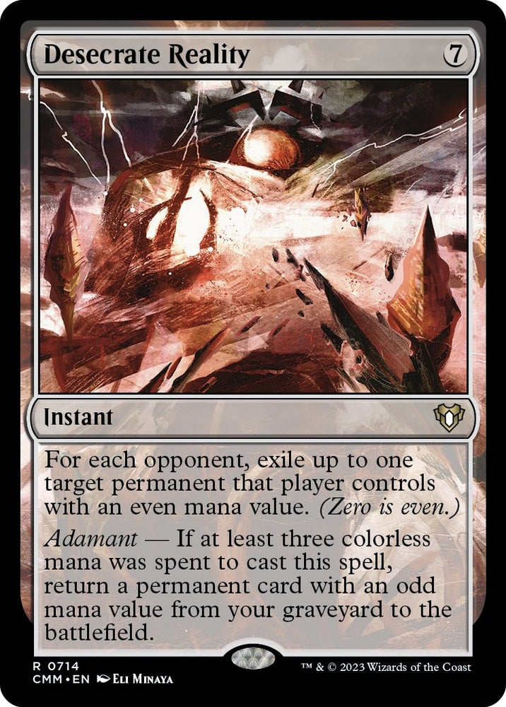 Image for Desecrate Reality (714) [Commander Masters]