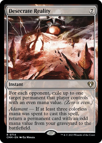 Image for Desecrate Reality (714) [Commander Masters]