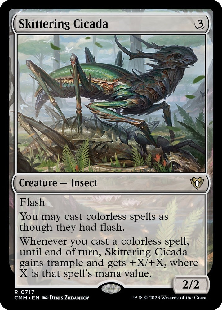 Image for Skittering Cicada (717) [Commander Masters]