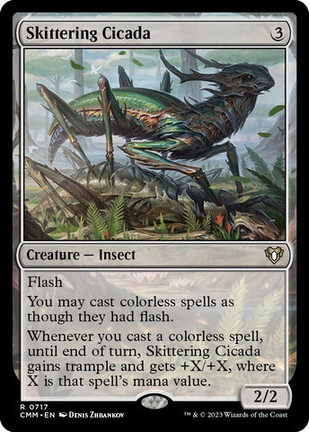 Image for Skittering Cicada (717) [Commander Masters]