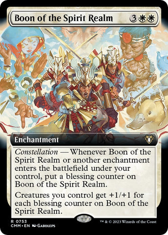 Image for Boon of the Spirit Realm (Extended Art) (753) [Commander Masters]