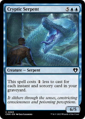 Image for Cryptic Serpent (83) [Commander Masters]