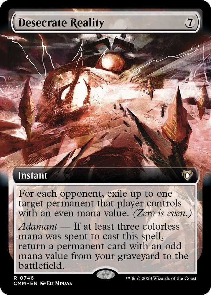 Image for Desecrate Reality (Extended Art) (746) [Commander Masters]