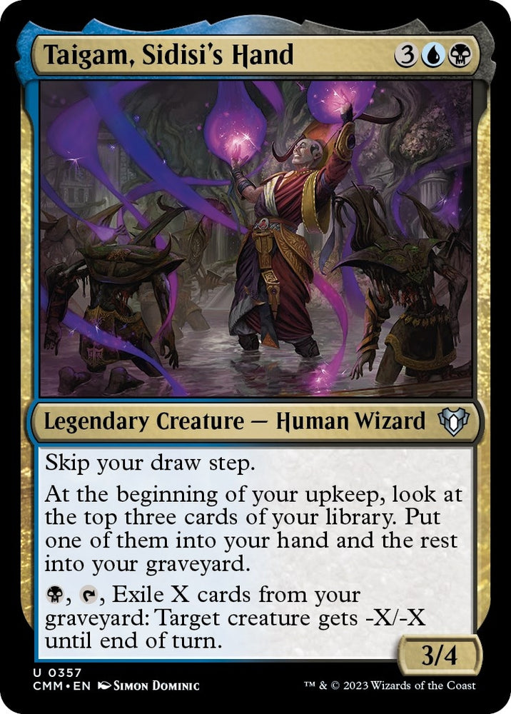 Image for Taigam, Sidisi's Hand (357) [Commander Masters]