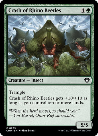 Image for Crash of Rhino Beetles (279) [Commander Masters]