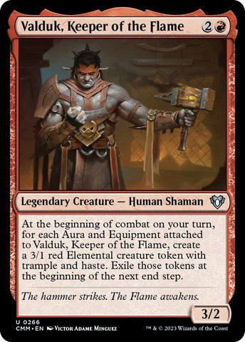 Image for Valduk, Keeper of the Flame (266) [Commander Masters]