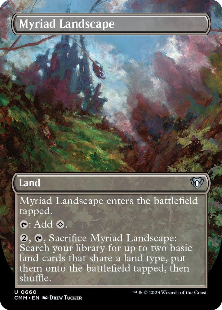 Image for Myriad Landscape (Borderless) (660) [Commander Masters]