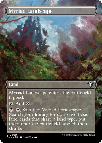 Image for Myriad Landscape (Borderless) (660) [Commander Masters]