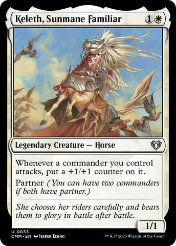Image for Keleth, Sunmane Familiar (33) [Commander Masters]