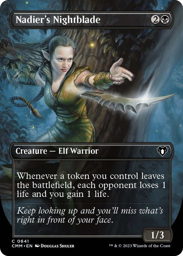 Image for Nadier's Nightblade (Borderless) (641) [Commander Masters]