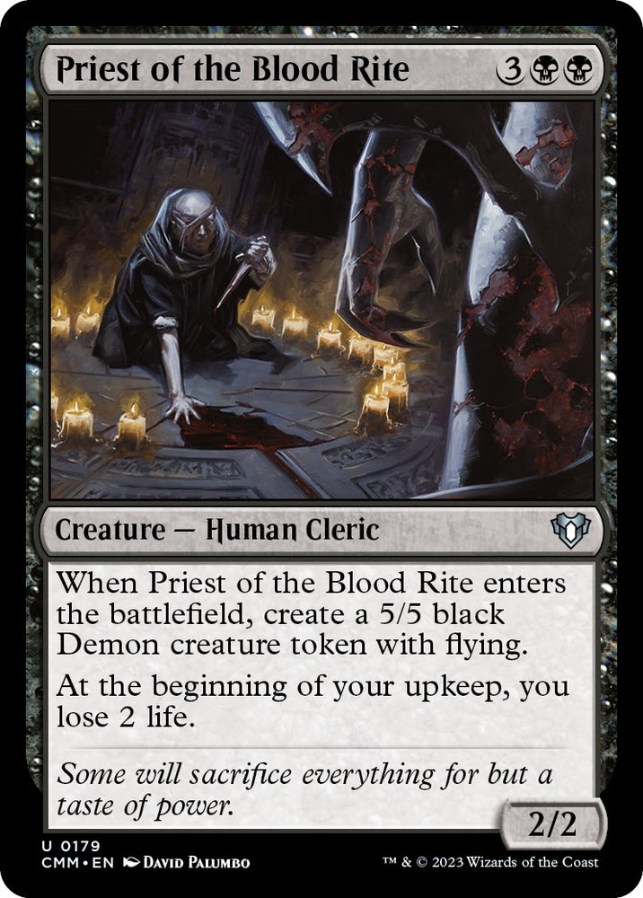 Image for Priest of the Blood Rite (179) [Commander Masters]