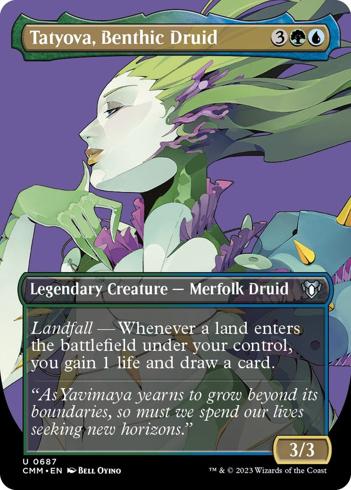Image for Tatyova, Benthic Druid (Borderless) (687) [Commander Masters]