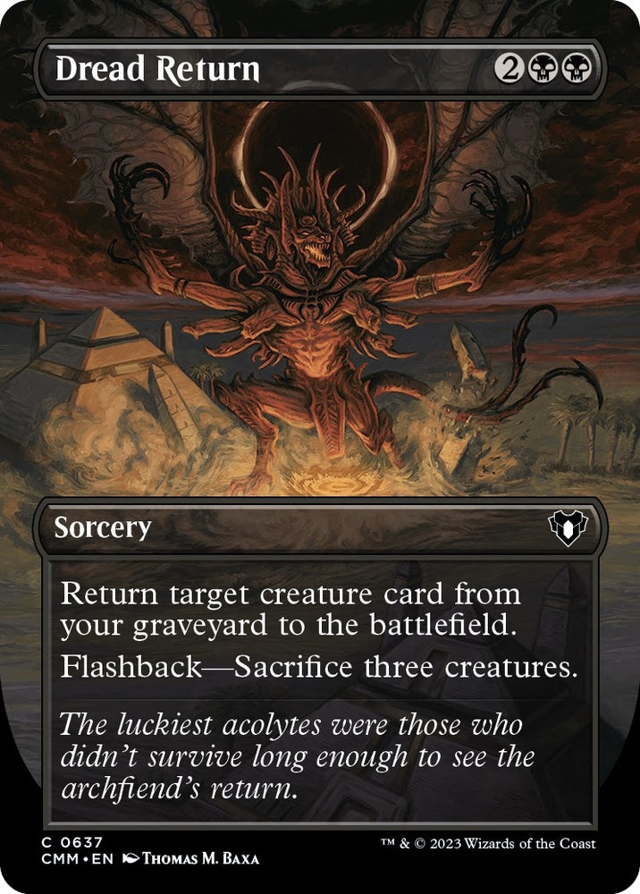 Image for Dread Return (Borderless) (637) [Commander Masters]