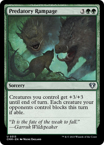 Image for Predatory Rampage (313) [Commander Masters]