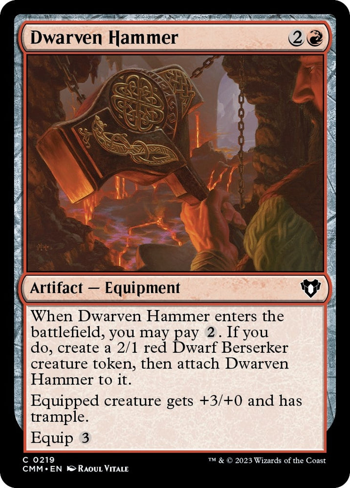 Image for Dwarven Hammer (219) [Commander Masters]