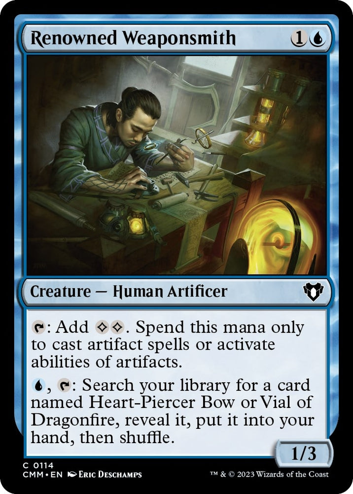 Image for Renowned Weaponsmith (114) [Commander Masters]