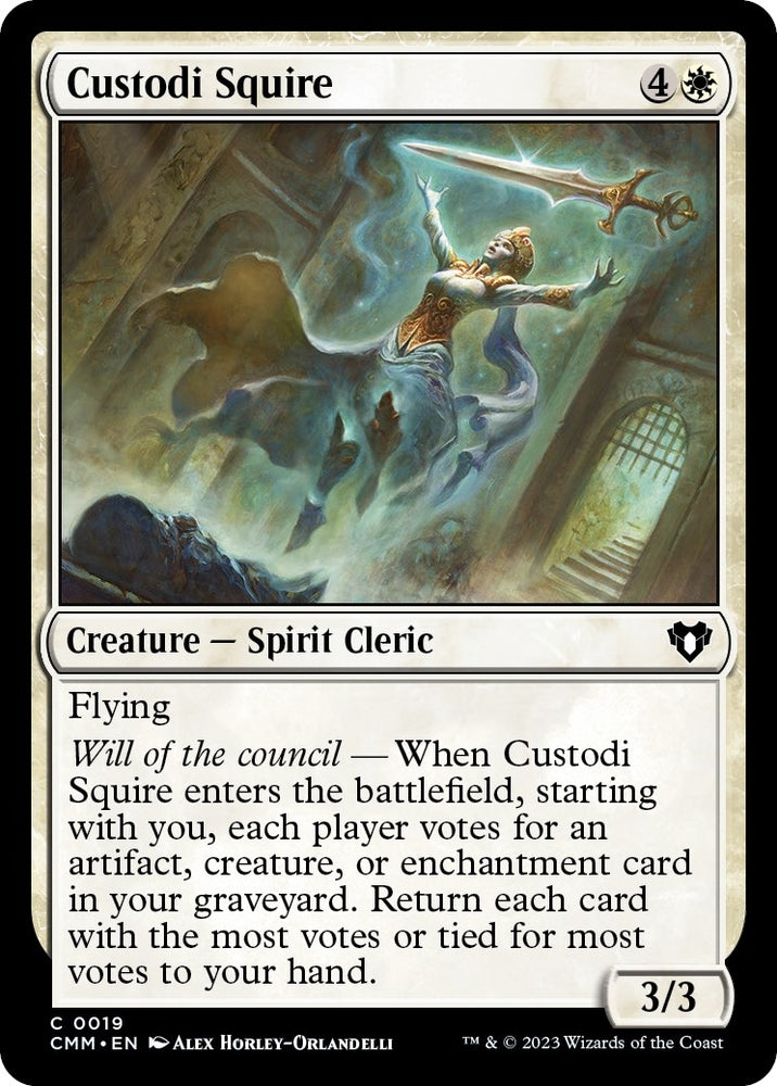 Image for Custodi Squire (19) [Commander Masters]