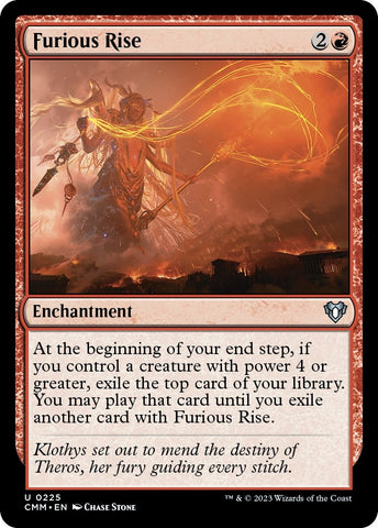Image for Furious Rise (225) [Commander Masters]