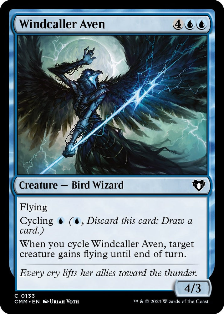 Image for Windcaller Aven (133) [Commander Masters]